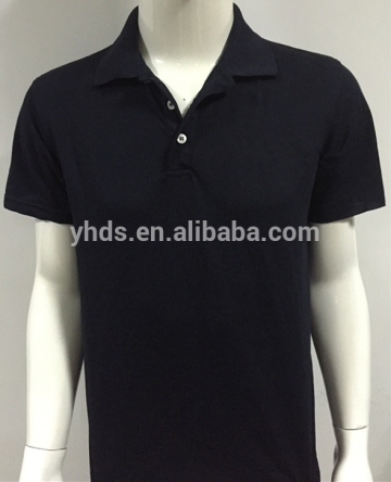 Popullar Cotton plain Black polo tshirt, 100% cotton polo shirt, high quality polo shirt from china