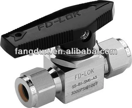 Swagelok type Ball Valve, one piece instrument ball valve