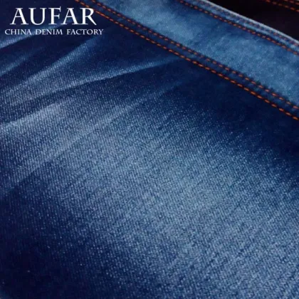 woven yarn dyed bamboo denim clothing textile fabric