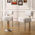 Italian light luxury lamb velvet sofa chair