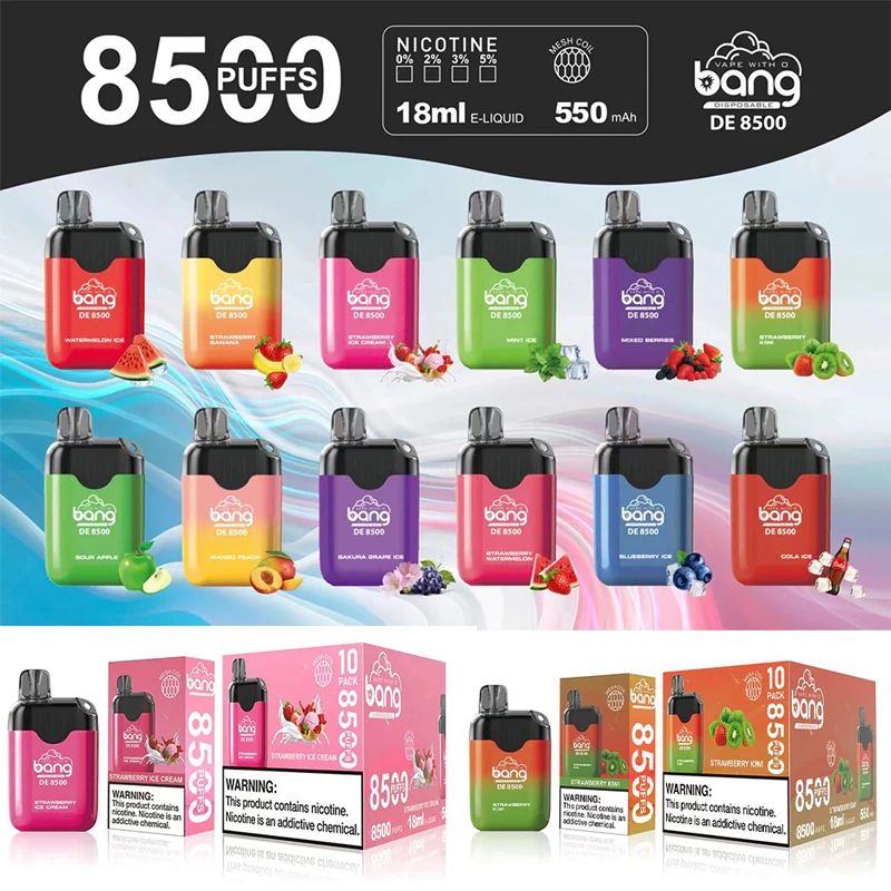 Original-Bang-De-8500-Puffs-Mesh-Coil-E-Cigarette-12-Flavors-18ml-Rechargeable-Disposable-Vape-Pen-Device-Pod-Smoking-Vapes-Kit