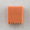 Bloques de terminales conectables PCB naranja de paso de 3.96MM