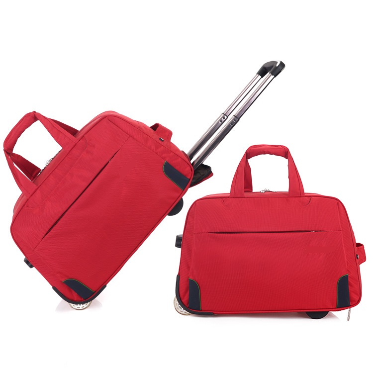 Red trolley bag