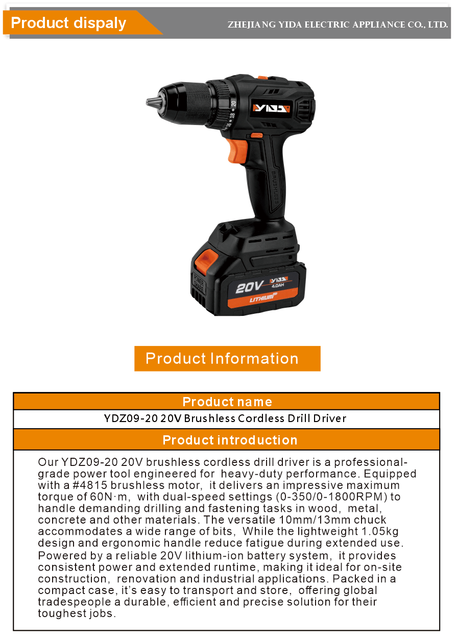 Cordless Drill Driver Tool