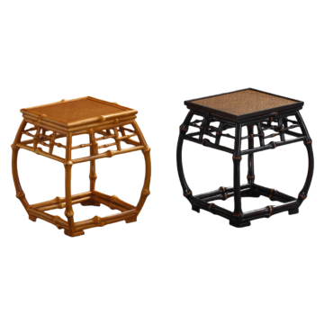 Classical Qiong Bamboo Drum Stool for Family Gatherings