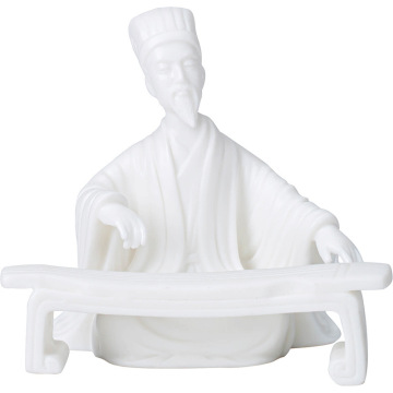 White Porcelain Li Bai Ceramic Tea Pet for Home and Tea Room Decor