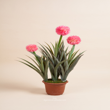 Decorative artificial flower bonsa big ball orchid potted plant factory direct