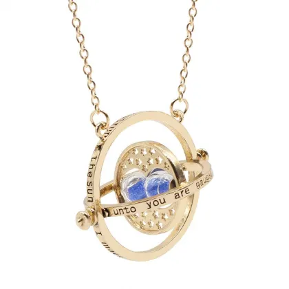 Top Selling Film Gold Plated Harry Potter Time Turner Necklace
