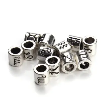 Custom Metal Beads with Jewelry Metal Logo