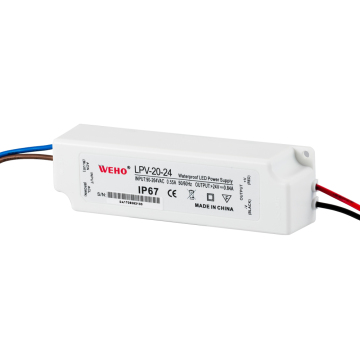 Factory-Price 20W IP67 Plastic Shell Waterproof LED Driver for 12V Applications