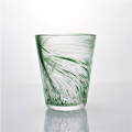 Drinking Juice Glass Cup With Colored Cloudy Finish