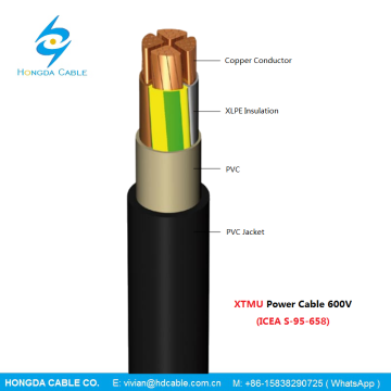 600V Multiple Copper Conductor Xtmu Power Cable
