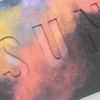 Beauty glazed eyeshadow palette private label paper box