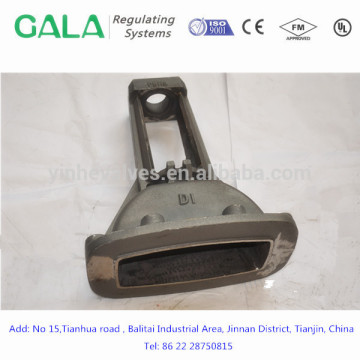 cast iron casting gate valve bonnet/gate valve body part with casting iron