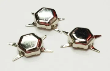 Long Leg Hexagon Flat-Top Nailhead