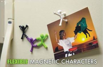 Q-Man Mini Flexible Fridge Magnets