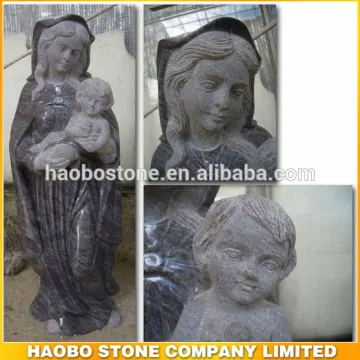 Life Size Modern Statues Granite Madonna Sculpture