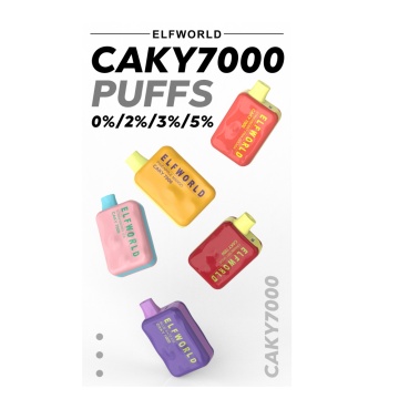 Disposable Vaping Device ELFWORLD CAKY7000PUFFS Global
