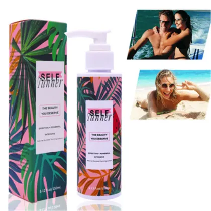 bronze tanning body lotion Instant self tanning cream