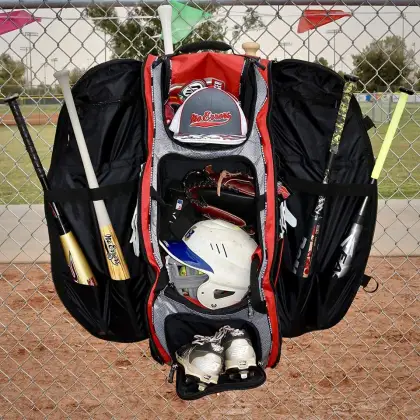 Professional Youth Baseball and Softball Gear Bag: Holds 4 Bats & All Necessary Equipment