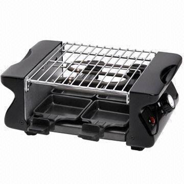 Electric Grill with 230V Rated Voltage, 50/60Hz Frequency, 650W Power and Thermostat Control