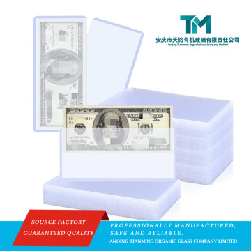 Porta-moedas em PVC durável para exibição de coleta de dinheiro