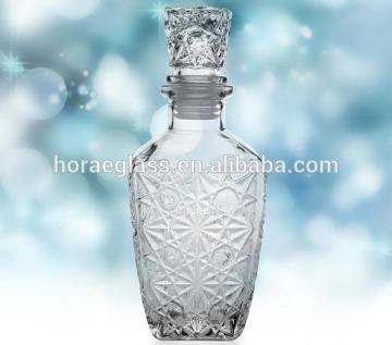 New Arrival Hot Sale Luxury Glass Whiskey Liquor Wine Drinks Decanter 500ml Crystal Bottle Wine Carafe Gift