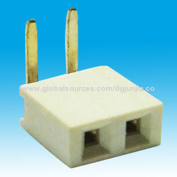2.54mm (0.1-inch) Female Header, Right Angle Type, 4.3mm Height, Gold Flash, Natural LCP, RoHS Mark