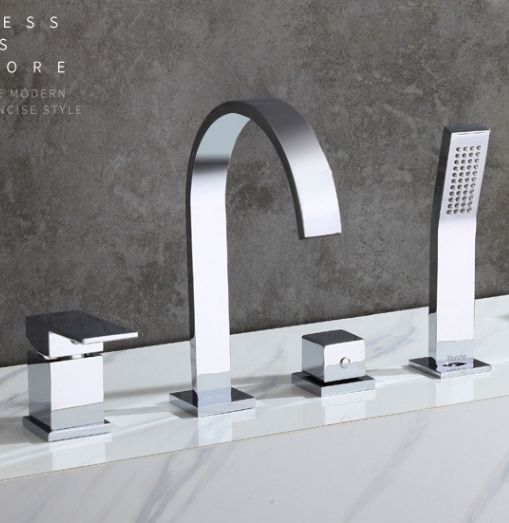 Luxury modern bathroom hot cold two-function bathtub faucet