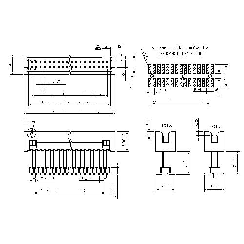 1.27 mm Box Header SMT H=5.7 Add Housing