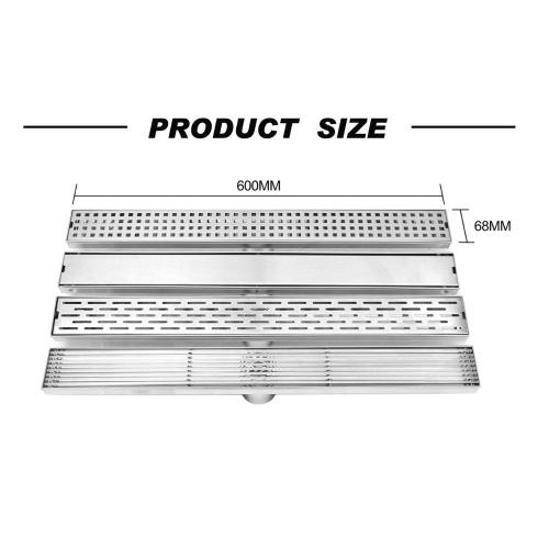 Versatile Rectangle Bathroom Shower Floor Drain