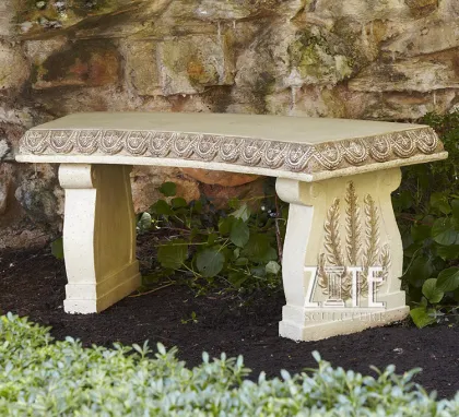 Western Style hand carving nature stone benches