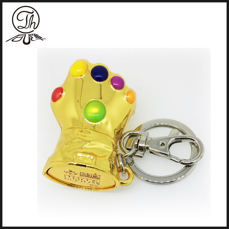 Marvel key rings,The glove of thanos metal key rings