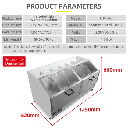 Popcorn Potato Chips Corn Food Display Warmer