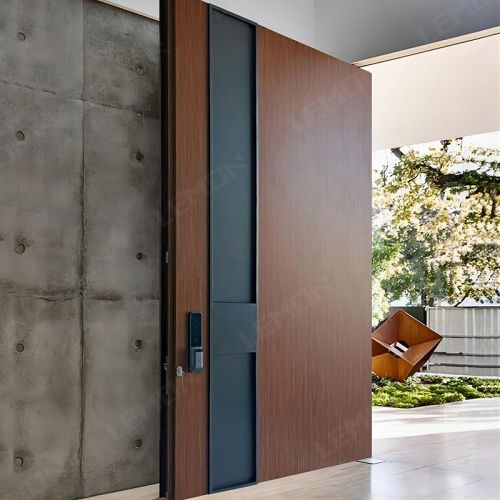 Italian design stainless steel entrance pivot front door