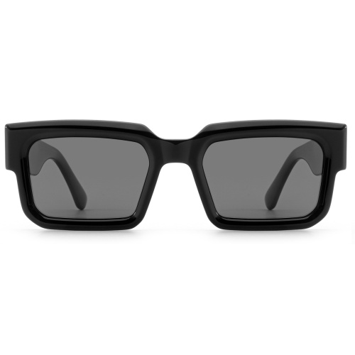 Wide Temple Gradient Square Frame Acetate Sunglasses ME2027