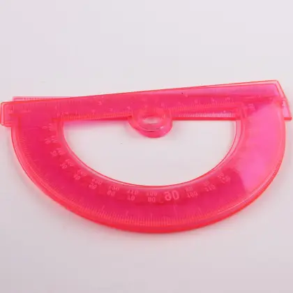 6 Inch Transparent Plastic Protractor