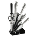 Conjunto de facas de cozinha de aço inoxidável premium de 7 peças