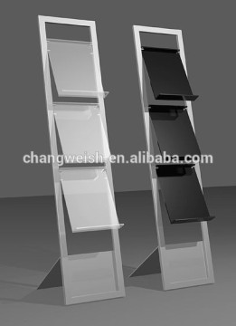 metal display shelf,metal menu holder,metal magazine holder
