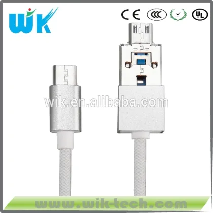 Wik Micro double sided micro usb data cable for samsung Samsung Mobile