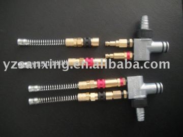Gema powder injector for spary machine