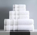 Asciugamano da asciugamano di cotone 100% di lussuoso set di asciugamani jacquard