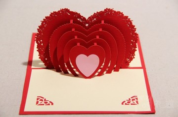 3D Heart Pop up Card CNC Cutter Machine