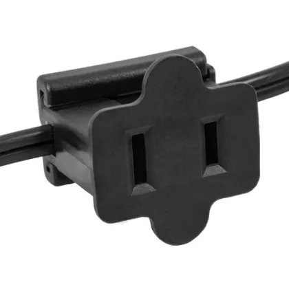 Black Inline Female Zip Vampire Gilbert Plugs for SPT-1 18AWG Wire