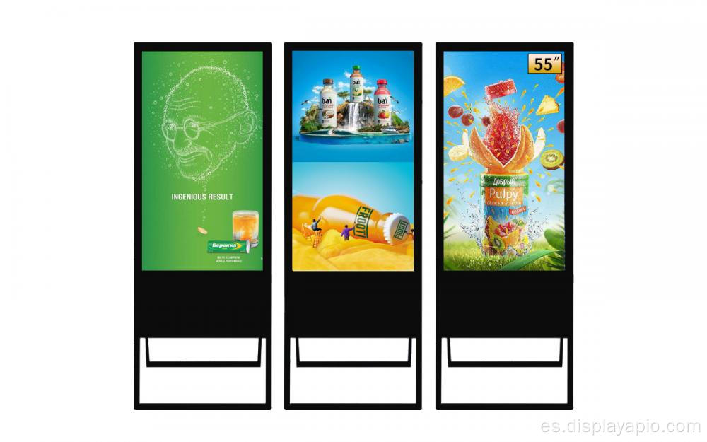 Pantalla digital publicitaria personalizable de 55 pulgadas