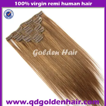 Chinese Remy Clip In Hair Extensions For African American