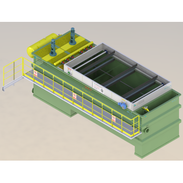 Large and high efficiency dissolved air flotation