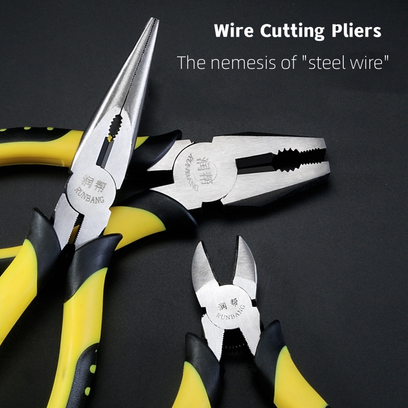 Manufacture Wholesale 8 inch Diagonal Cutting Pliers Rugged Professional Wire Cutter Plier