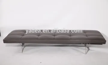 Brown leather classic living room sofa bed PK80 daybed sale