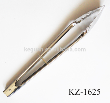KZ-1625/KZ-1626 9 inch &12 inch Stainless steel kitchen tongs/ food tongs in BBQ tools